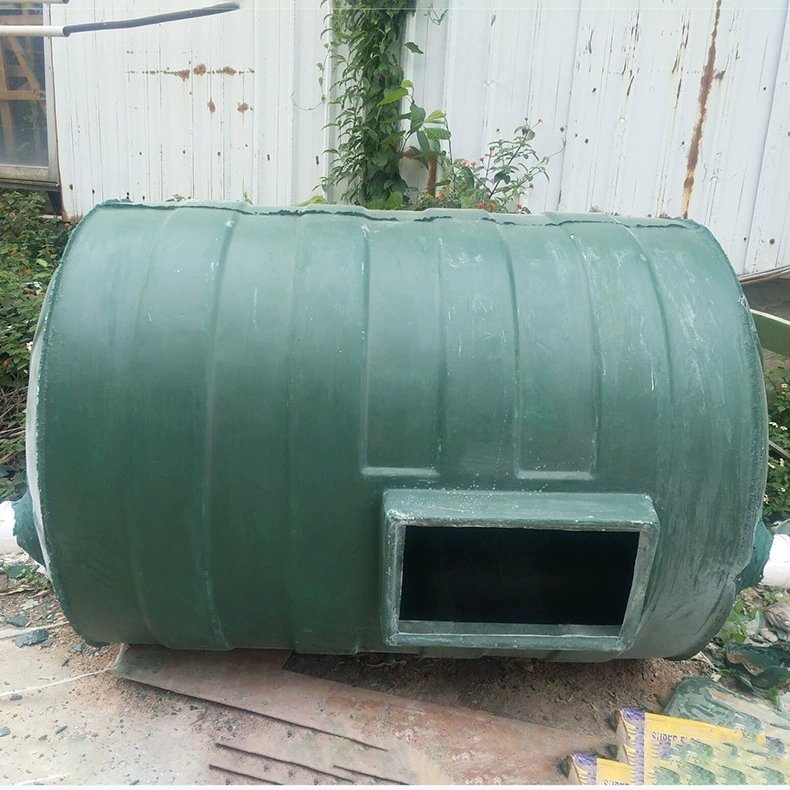 實鋼科技新農(nóng)村廁所改造綠色污水處理設備玻璃鋼纏繞化糞池6立方