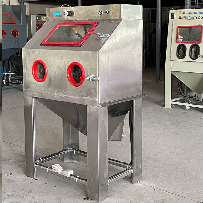 開泰手動(dòng)系列濕式噴砂機(jī)9060箱式水打沙機(jī)鋁材不銹鋼表面掩蓋刀紋