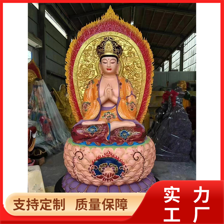 銅雕佛像廠家鑄銅雕塑定制文殊普賢寺廟祠堂工藝品銷售