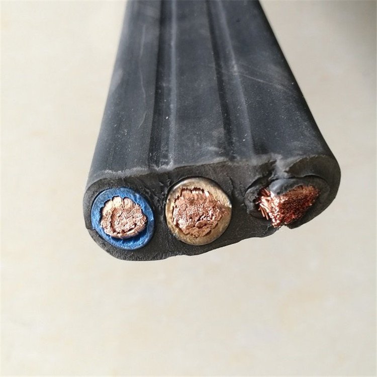 YVFB系列硅橡膠扁電纜軟銅芯導體橡套電纜柔性耐拉