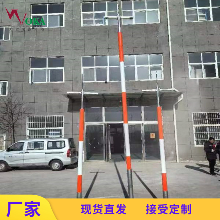 航空易折易碎風(fēng)桿塔，5米助航燈光易碎桿，6米氣象桿風(fēng)向標(biāo)桿