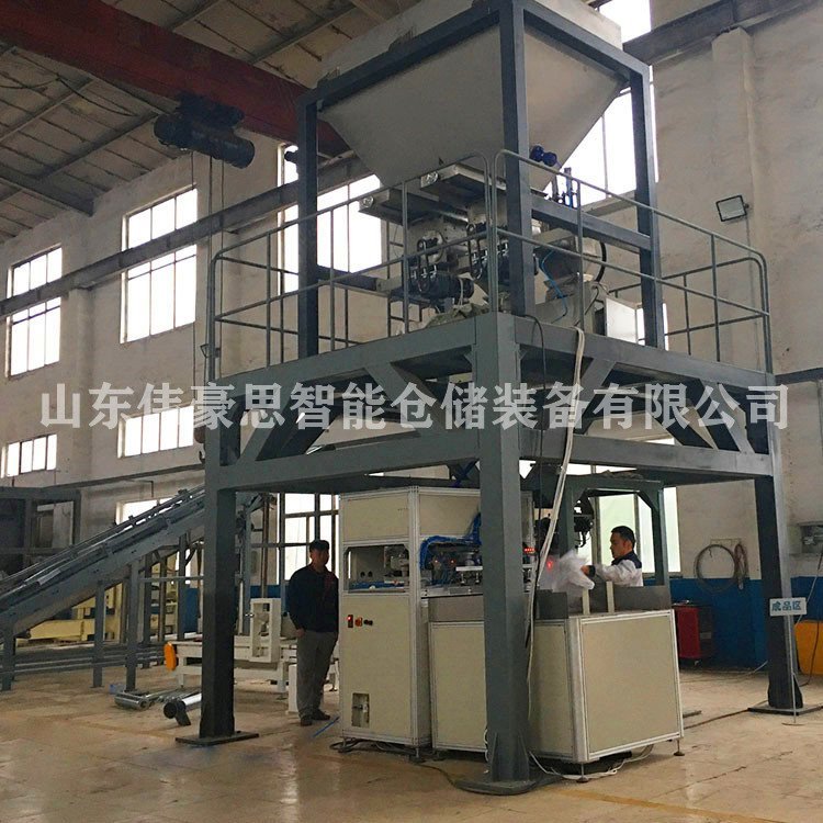 氯化鈣全自動包裝機自動包裝碼垛生產線自動套袋包裝機價格