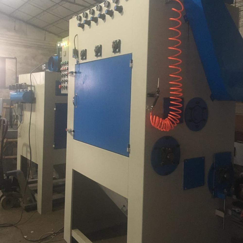 供應(yīng)百洲履帶噴砂機BZ-1100-6汽車配件自動打砂機