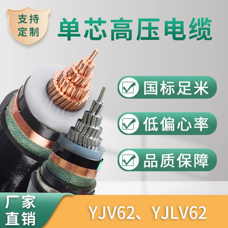 國網電纜集團足銅、足米、不虧方阻燃10KVYJV223芯300平方
