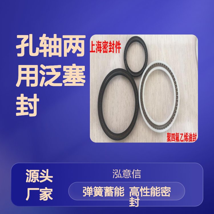 泓意信訂制PTU孔軸兩用泛塞封-彈簧蓄能密封圈
