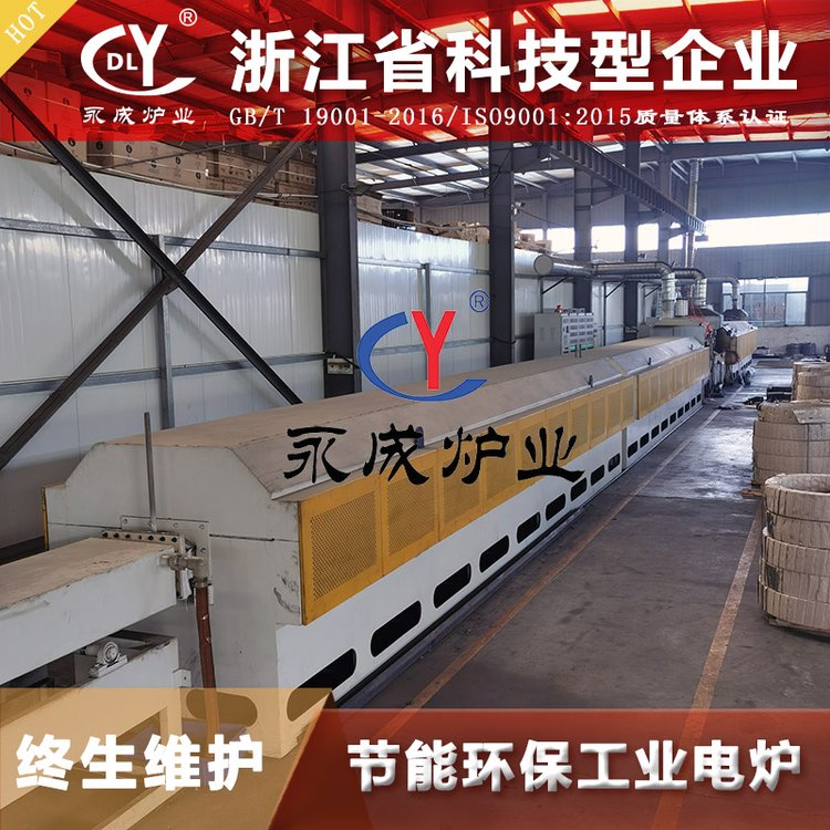 長(zhǎng)興永成連續(xù)式帶鋼調(diào)質(zhì)爐生產(chǎn)線氣氛保護(hù)園林刀鋸片熱處理