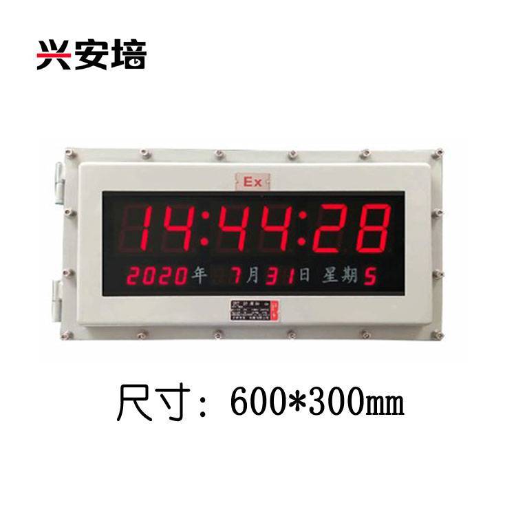 興安培防爆時(shí)鐘NTP網(wǎng)絡(luò)萬年歷POE自助校時(shí)電子鐘防護(hù)等級(jí)P54