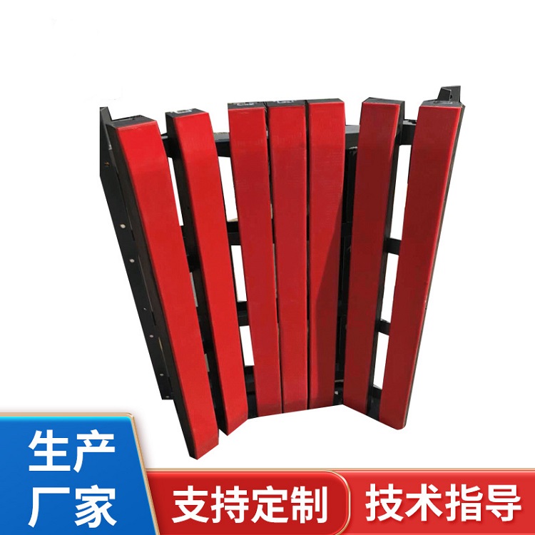 皮帶輸送機(jī)用緩沖床阻燃抗靜電防撞橡膠滑槽