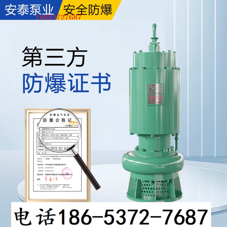 安泰礦用排沙泵防爆潛水泵BQS40-40-11\/N隔爆型潛污水電泵