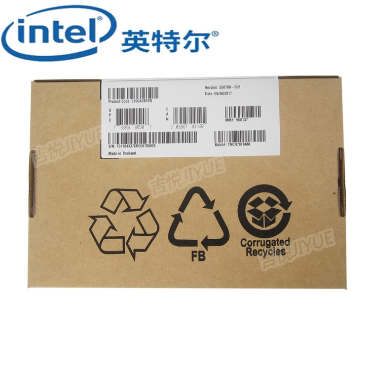 Intel網(wǎng)卡X520-SR萬兆E10G42BFSR雙口10G光纖網(wǎng)卡服務器PCI-E原裝