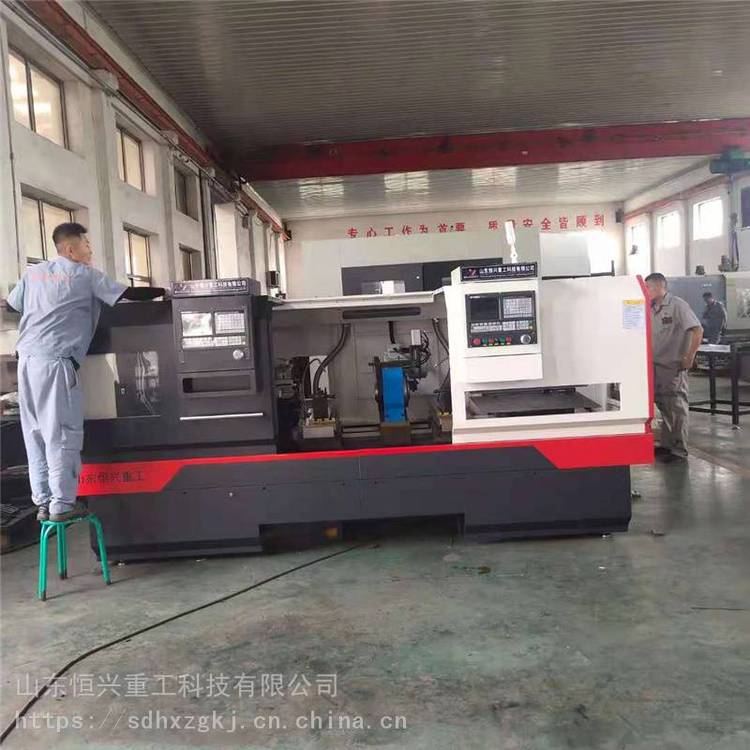 高轉(zhuǎn)速雙頭數(shù)控機(jī)床恒興重工煤炭礦山輸送機(jī)械托輥軸數(shù)控加工設(shè)備