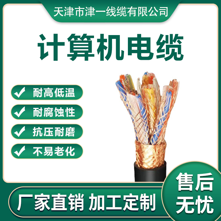 彎曲性強鎧裝計算機電纜用于固定場合信號傳輸DJYP2VP2津一