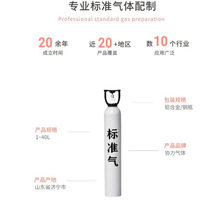 煤礦瓦斯分析儀檢測用協(xié)力牌4升8升標(biāo)準(zhǔn)氣體