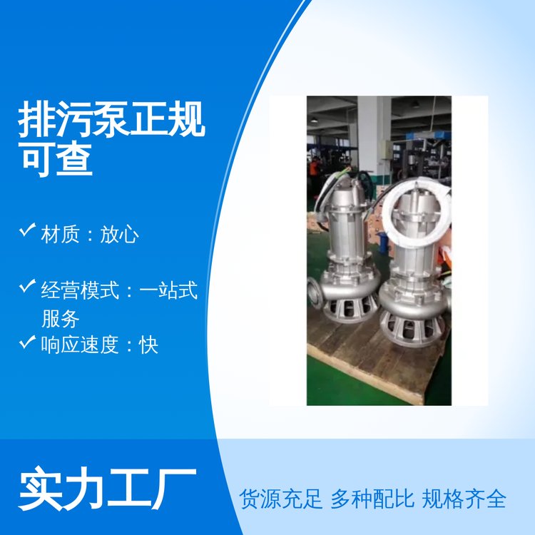 藍升排污泵正規(guī)可查一站式服務專業(yè)團隊配套齊全貨源充足