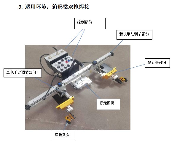 躍鴻博KA-HE9-2擺動(dòng)款雙槍焊接小車工字鋼焊接小車雙槍打底焊小車