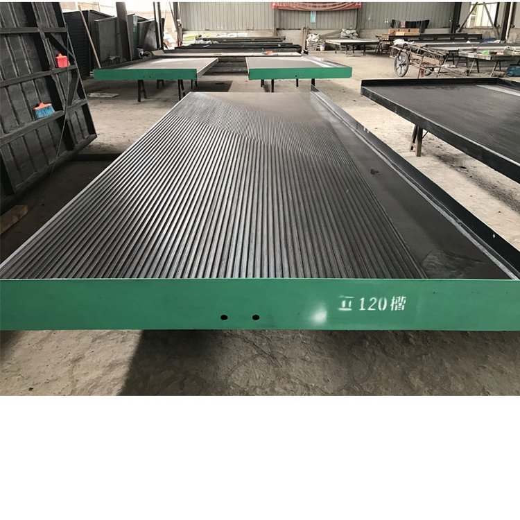 6S搖床選設(shè)備玻璃鋼沙金大小槽鋼床面淘金線路板電廠爐渣金屬分選
