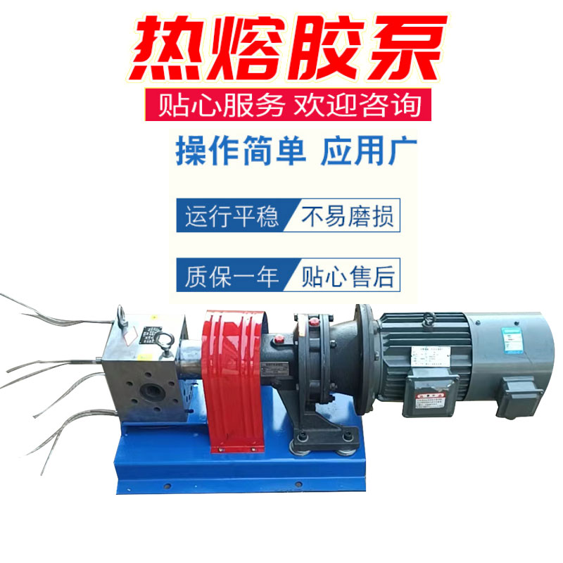供應(yīng)50CC熔噴布擠出機(jī)泵臥式計(jì)量熔體泵熱熔膠泵高溫型齒輪油泵