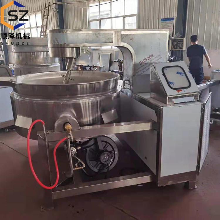 電磁加熱行星攪拌炒鍋火鍋底料炒料機500L豆沙餡炒制機