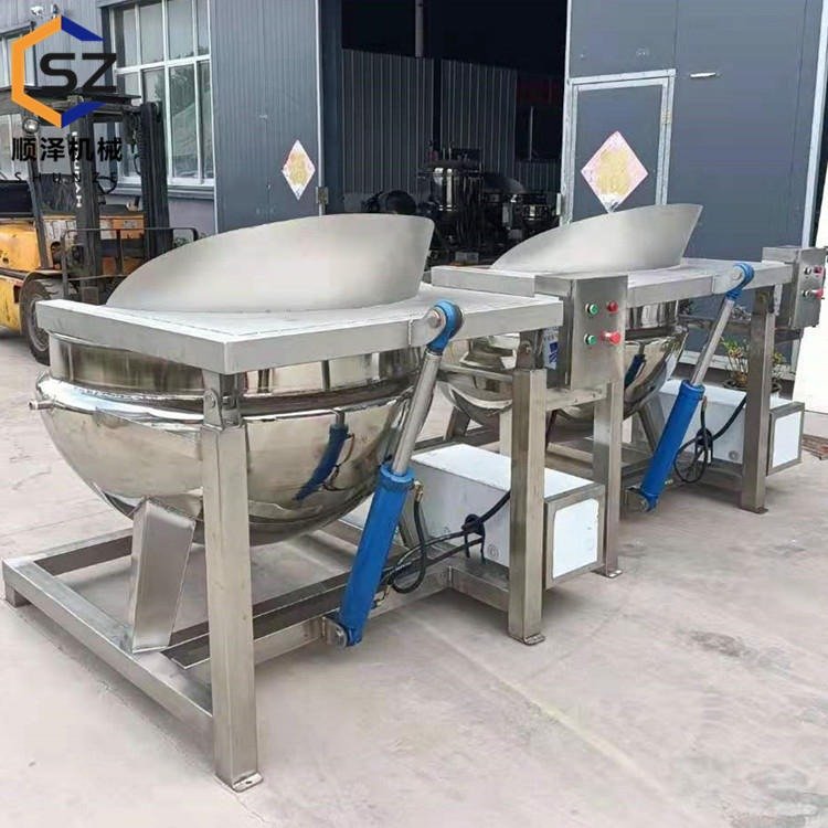 圓型香菇焯水鍋牛肉焯水去沫漂燙鍋順澤自動(dòng)翻轉(zhuǎn)鍋加工定做