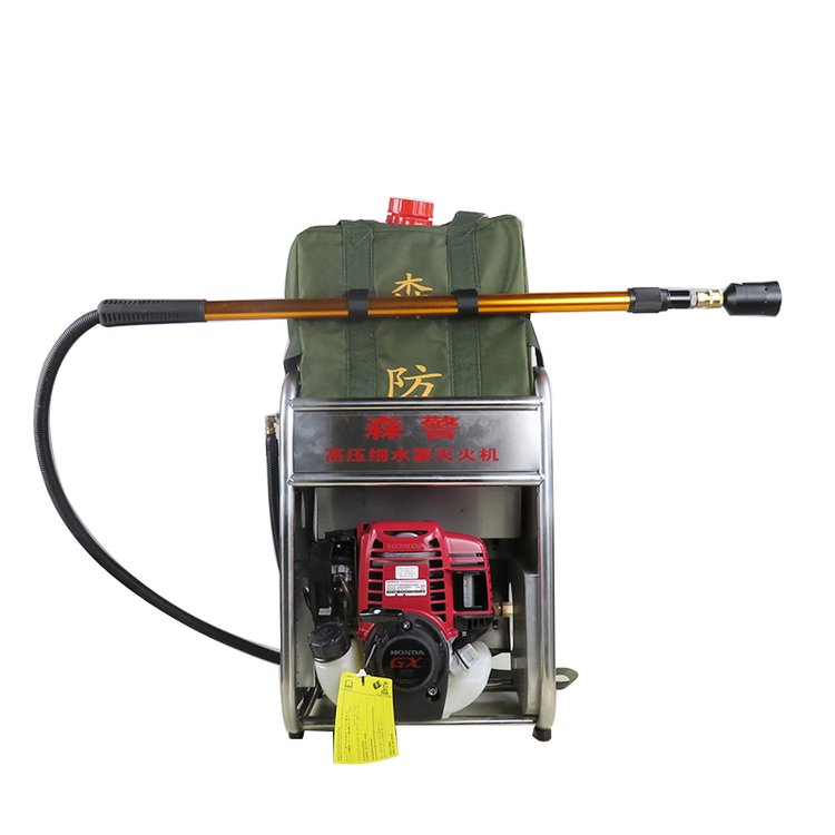 力鷹電啟動高壓細(xì)水霧滅火機(jī)6MSW-10銅制泵頭霧化11米支持定制