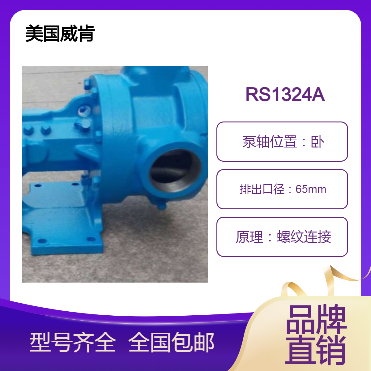 密封技術(shù)的1324A系列?內(nèi)齒輪泵RS1324A美國威肯
