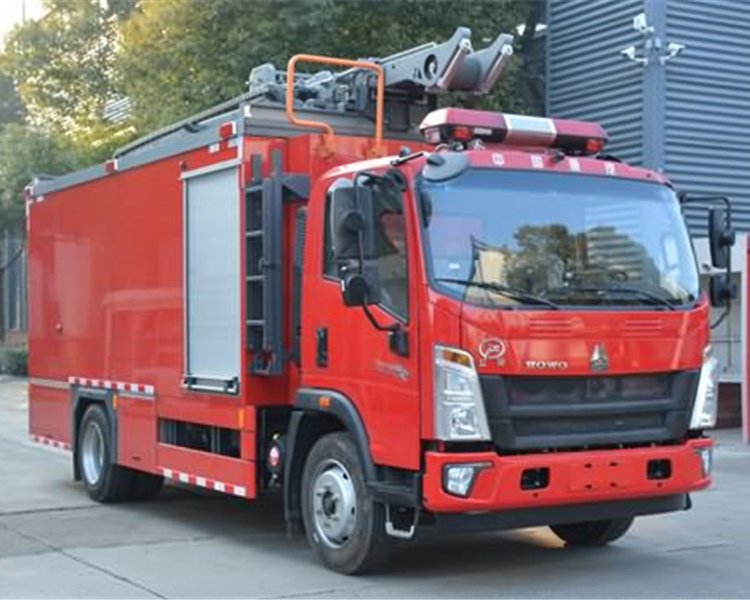 水帶敷設(shè)消防車重汽應(yīng)急救援車特種車廠家后勤保障車