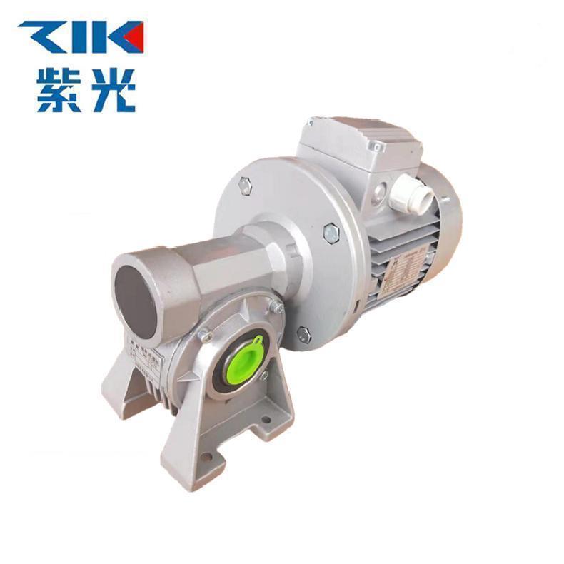 ZIK紫光VF49銅蝸輪減速機圓箱體變速機VF063-15-MS7124減速電機