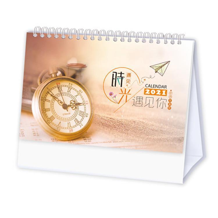 酒泉廠家2022年木質(zhì)臺歷架企業(yè)專版周歷臺歷創(chuàng)意商務(wù)日歷定制印刷logo