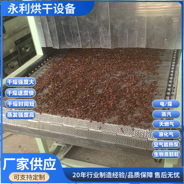 小型瓜子烘干機帶式西瓜子烘干設(shè)備自動流水線式打瓜子干燥設(shè)備