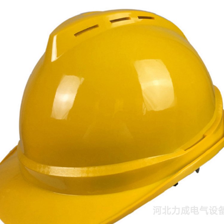 V型黃色abs安全帽吸汗防砸帽子建筑工地保護頭部帽