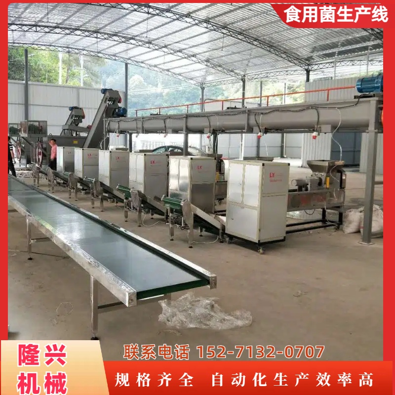 大小型食用菌包流水生產(chǎn)線整套香菇平菇羊肚菌設(shè)備生產(chǎn)廠家隆興A
