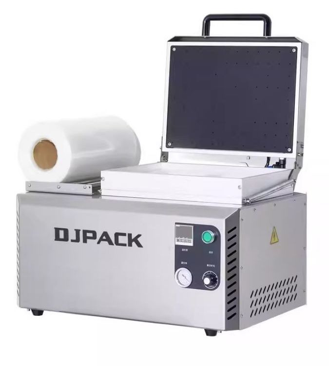 大江真空貼體包裝機商用食品保鮮鎖鮮盒覆膜定型封口貼體機