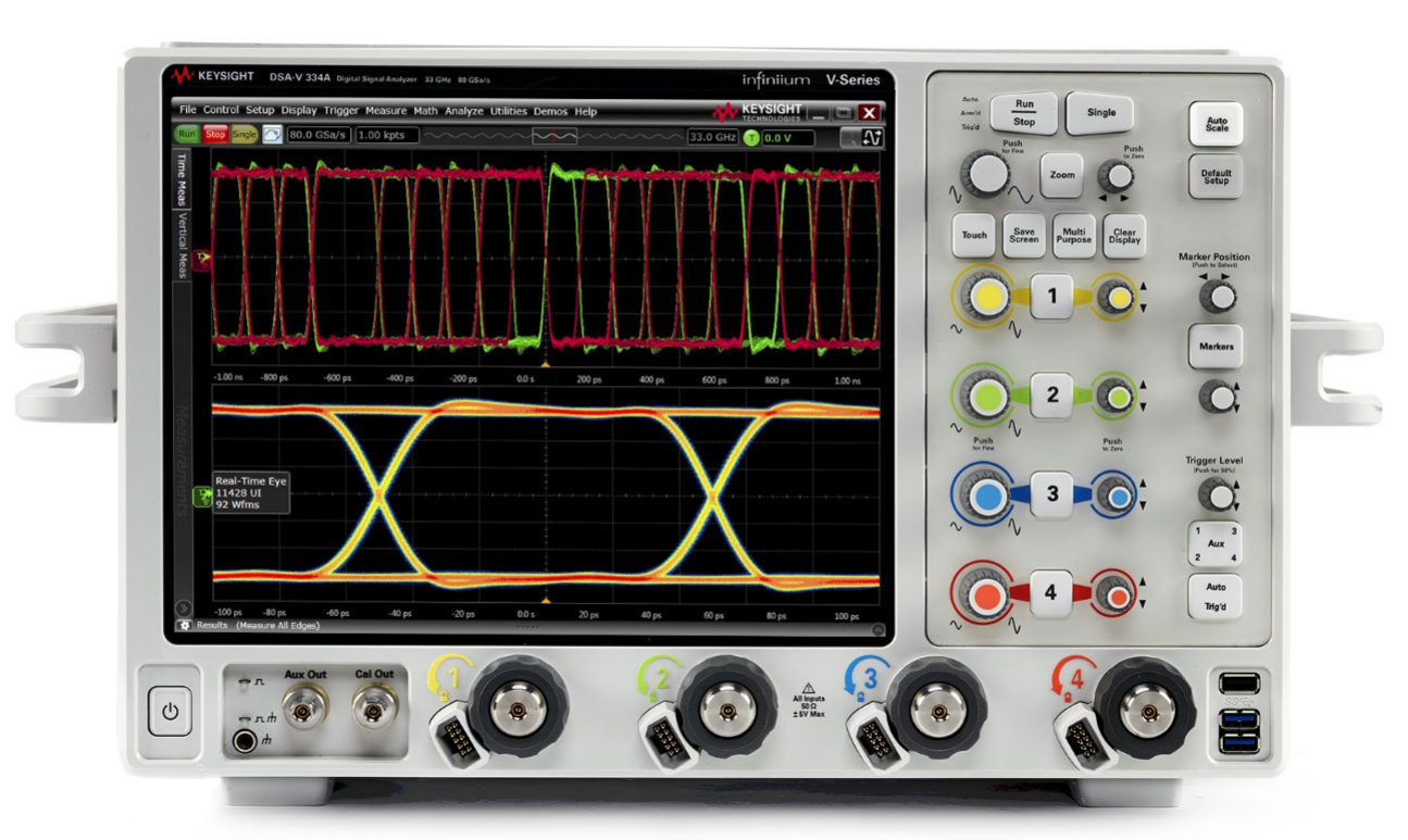 租賃Keysight\/是德DSAV334A示波器33GHz4通道兼維修\/回收