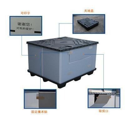 可折疊塑料蜂窩板圍板箱定制廣優(yōu)制造山東廠家直銷汽車零部件周轉(zhuǎn)
