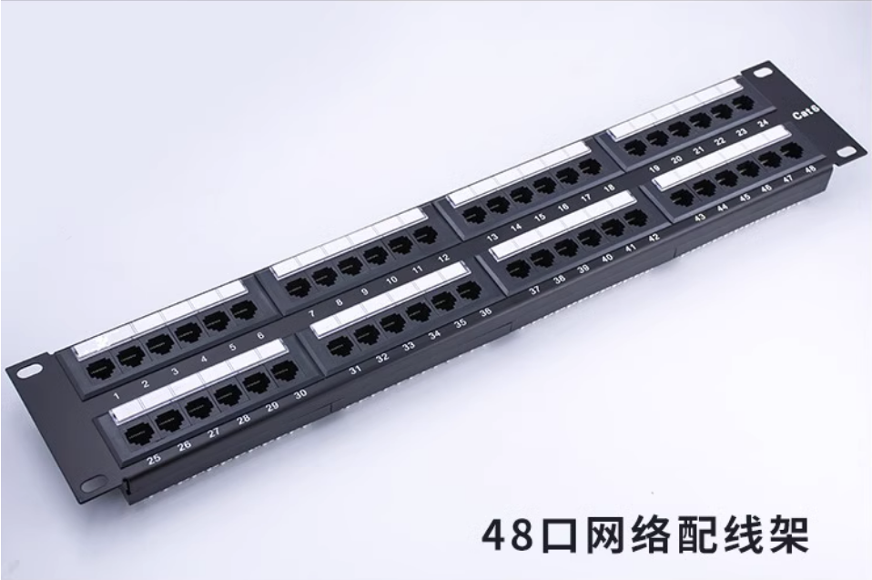 超五類6六類24口非屏蔽網(wǎng)絡配線架千兆48口網(wǎng)線直通免打數(shù)據(jù)配線