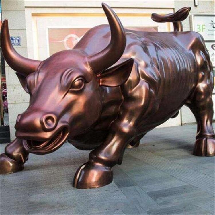 公司高端禮品鑄銅牛雕塑廠家公司擺放銅牛5米華爾街牛博創(chuàng)鑄造