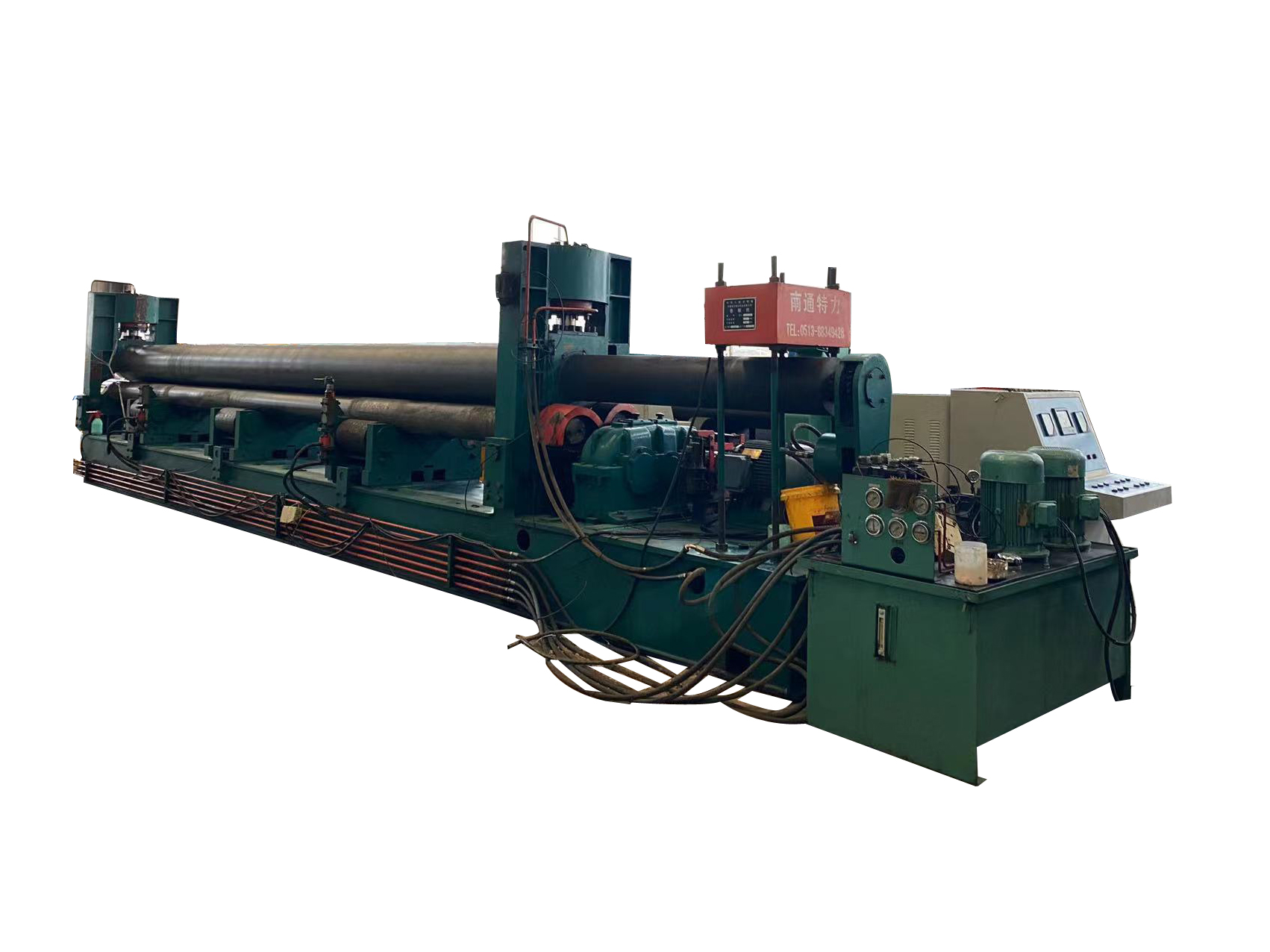 8x7200舊卷筒機(jī)設(shè)備液壓對(duì)稱(chēng)式卷板機(jī)管道建筑機(jī)械適用