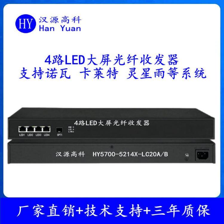 漢源高科4路卡萊特諾瓦LED大屏光纖收發(fā)器全彩控制卡通用