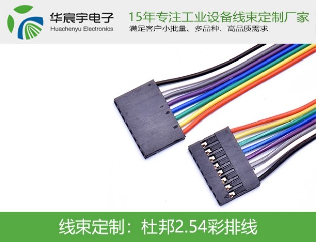 杜邦2.54彩排線專業(yè)生產(chǎn)電子線束OEM、ODM定制品質(zhì)可靠