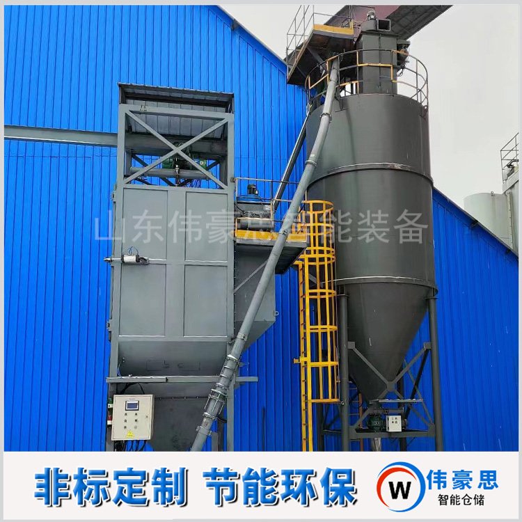 煤粉噸袋拆袋機原理，無塵噸包破包投料站減少粉塵飛揚